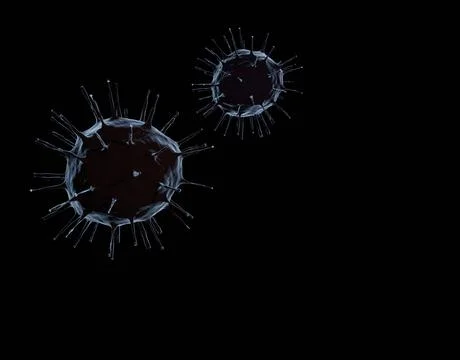 Virus 3D illustration Stock Illustration