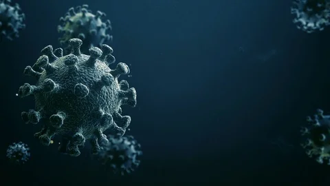Virus 3D Motion Graphics. Coronavirus Stock Footage 125630785