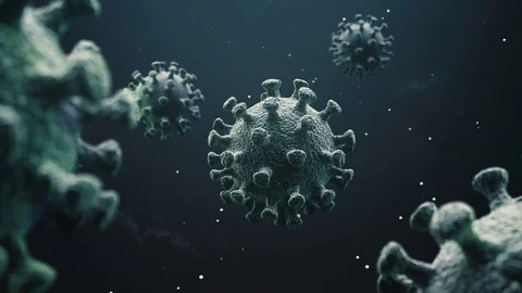 Virus 3D Motion Graphics. Coronavirus Stock Footage 125630786