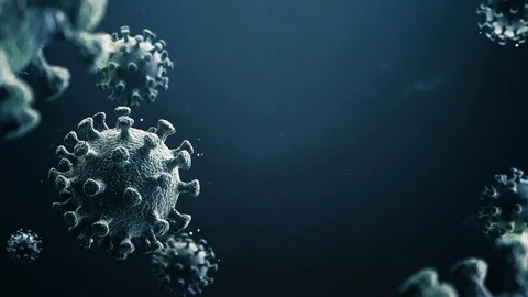 Virus 3D Motion Graphics. Coronavirus Stock Footage 125630790