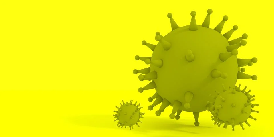 Virus abstract model Stock Illustration