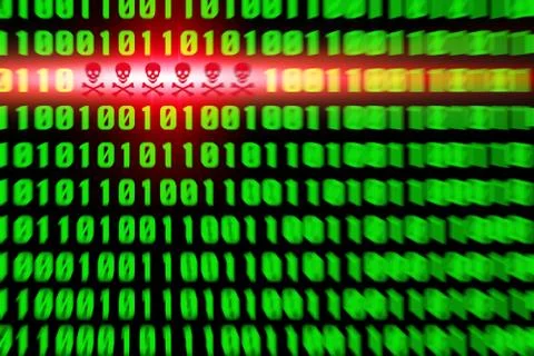 Virus alert 库存插图