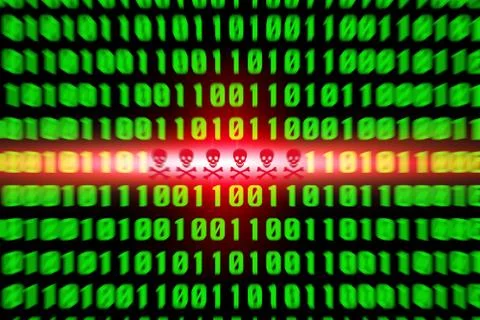 Virus alert Illustrazione stock