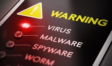 Virus Alert Stock Illustration