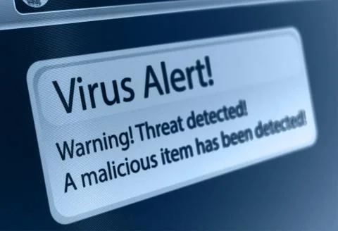Virus alert Stock Photos