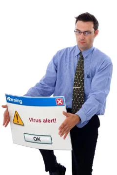 Virus alert 스톡 사진