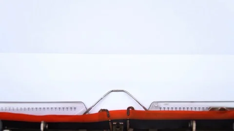 Virus alert - phrase printed on an old typewriter in red letters, close up. Stock-Footage 126299782
