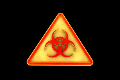 Virus alert sign. Computer security Illustrazione stock