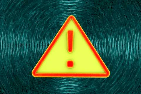 Virus alert sign. Computer security Stock Illustration