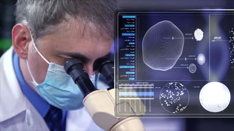 Virus Analysis  Stock Footage 194858959