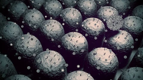 Virus and Antibody Stock Footage 125441306