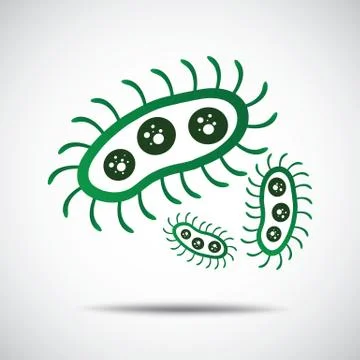 Virus and Bacteria icon Stock Illustration