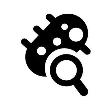 Virus and bacteria icon 库存插图