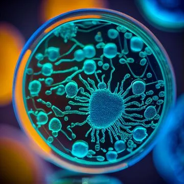 Virus and Bacteria Stock Illustration