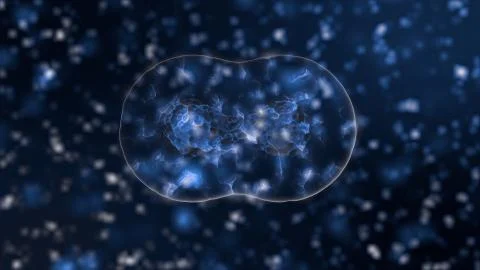 Virus And Bacteria Under Electron Microscope. Viral Epidemic Disease. Health Illustrazione stock