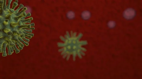 Virus and germs, bacteria, cell infected organism Video stock 151951660