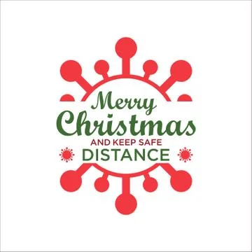 VIRUS AND MERRY CHRISTMAS Stock Illustration