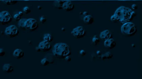 Virus and microbe under microscope,cells plankton,bubble soap,seed spore. Stock Footage 8916577