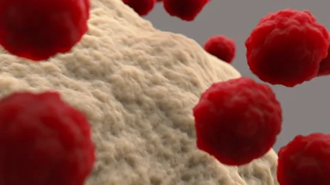 Virus animation loop Stock Footage 147495098