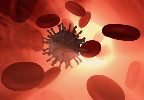 Virus attack Illustrazione stock