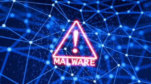 Virus attack on the server. Concept of attack on computer systems. Stock Footage 271596174