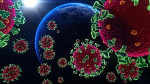 Virus Attack World 03 Stock Photos