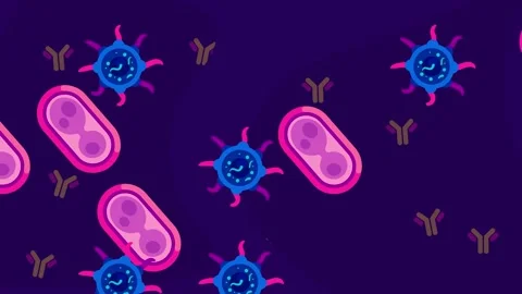 Virus Background animation Stock Footage 156475392