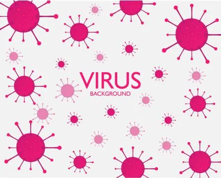 Virus background Stock Illustration
