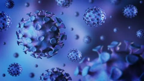 Virus bacteria cells background Stock Illustration