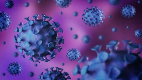 Virus bacteria cells background Stock Illustration