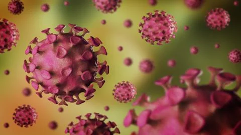 Virus bacteria cells background Stock Illustration