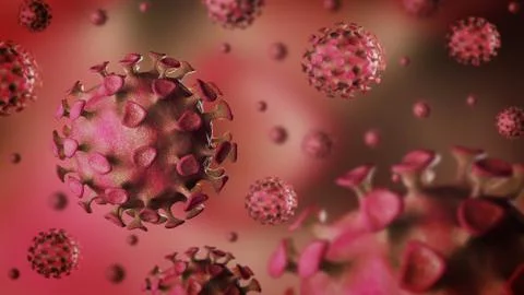 Virus bacteria cells background Stock Illustration