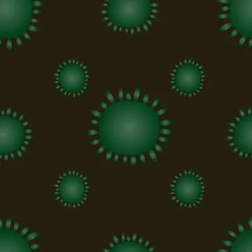 Virus, bacteria, coronavirus. Repeating vector pattern. 스톡 일러스트