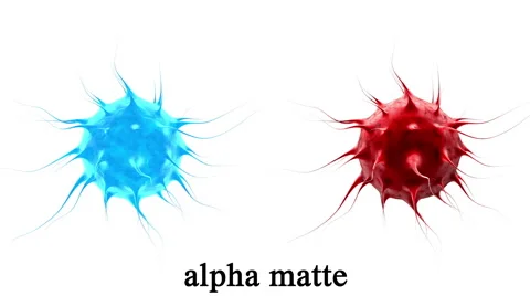 Virus, bacteria , infection. Isolate. Alpha matte include Stock Footage 57104417