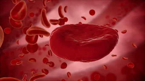 Virus, bacteria, microbe kills the blood cell, eritrocite. Medical concept. Stock Footage 59535365