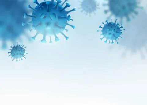 Virus, bacteria vector background. Cells disease outbreak. Coronavirus alert Stock Illustration