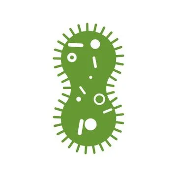 Virus bacterium isolated. Pathogenic infection Cell disease. vector illustrat Stock Illustration