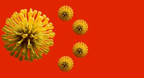 Virus banner Stock Illustration