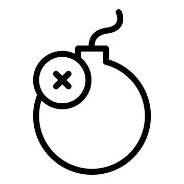 Virus bomb icon outline vector. Data antivirus Stock Illustration