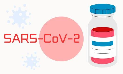 The virus causing COVID-19 vector illustration Stock Illustration