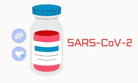 The virus causing COVID-19 vector illustration Stock Illustration