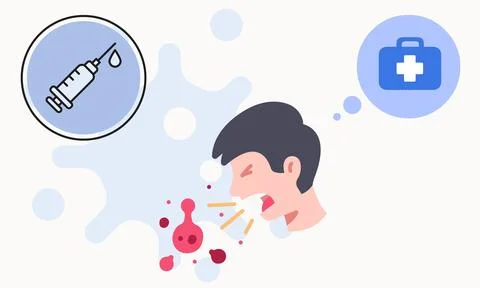 The virus causing COVID-19 vector illustration Stock Illustration