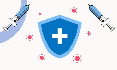 The virus causing COVID-19 vector illustration Stock Illustration