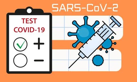 The virus causing COVID-19 vector illustration Illustrazione stock