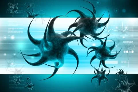 Virus cell Stock Illustration