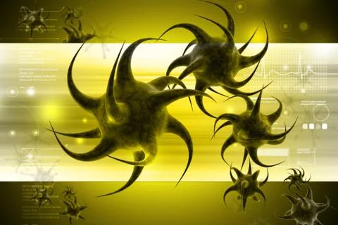 Virus cell Stock Illustration