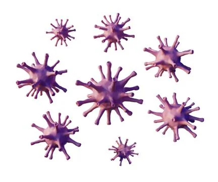Virus cell infection Stock Illustration