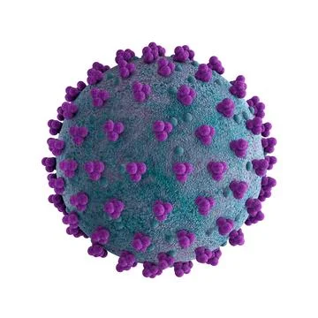 Virus cell isolated 3d rendering Stock Illustration