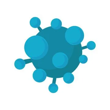 Virus cell particle microbiological research laboratory vector icon illustration Stock Illustration