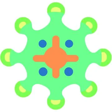 Virus Cell Pathogen Microbe Infection Health Science Stock Illustration